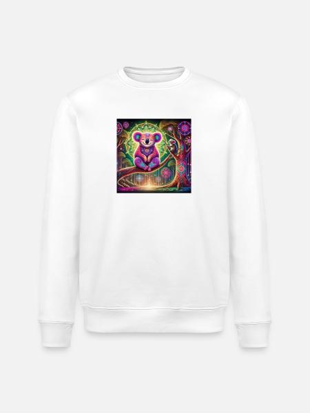 Krafttier Koala - Stanley/Stella Unisex Bio-Sweatshirt ROLLER - Weiß