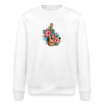 Ukulélé Dessin animé - Sweat bio ROLLER Stanley/Stella Unisexe - blanc - Devant - Nik (191cm)