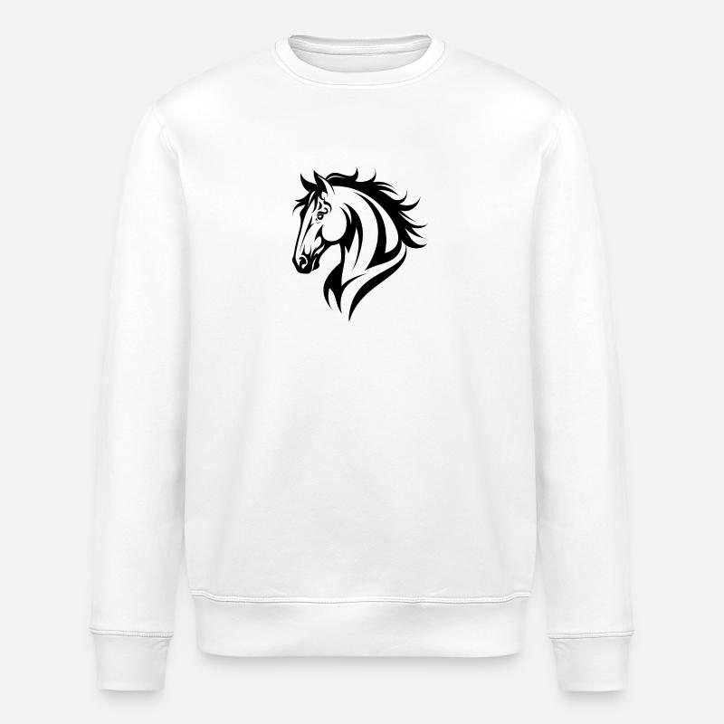 Reiten Reiten - Stanley/Stella Unisex Bio-Sweatshirt ROLLER - Weiß