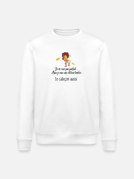 Je ne suis pas parfait - Sweat bio ROLLER Stanley/Stella Unisexe - blanc