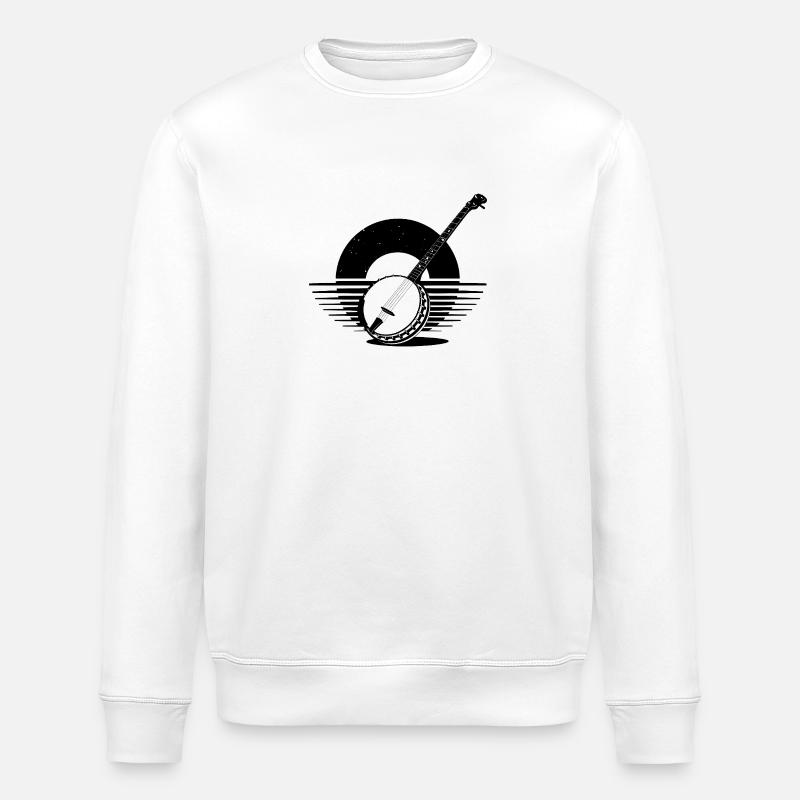 Banjo Banjo Player Banjoist - Stanley/Stella ROLLER Unisex Organic Sweatshirt - white