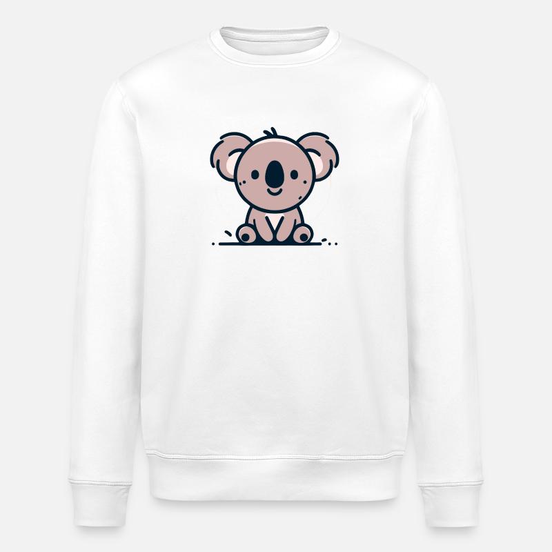 Koala animal de compagnie - Sweat bio ROLLER Stanley/Stella Unisexe - blanc
