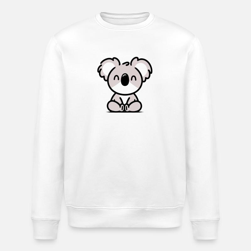 Koala Haustier - Stanley/Stella Unisex Bio-Sweatshirt ROLLER - Weiß