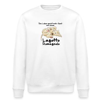 Lagotto Life 1 2 - Stanley/Stella Unisex Bio-Sweatshirt ROLLER - Weiß - Vorne - Nik (191cm)