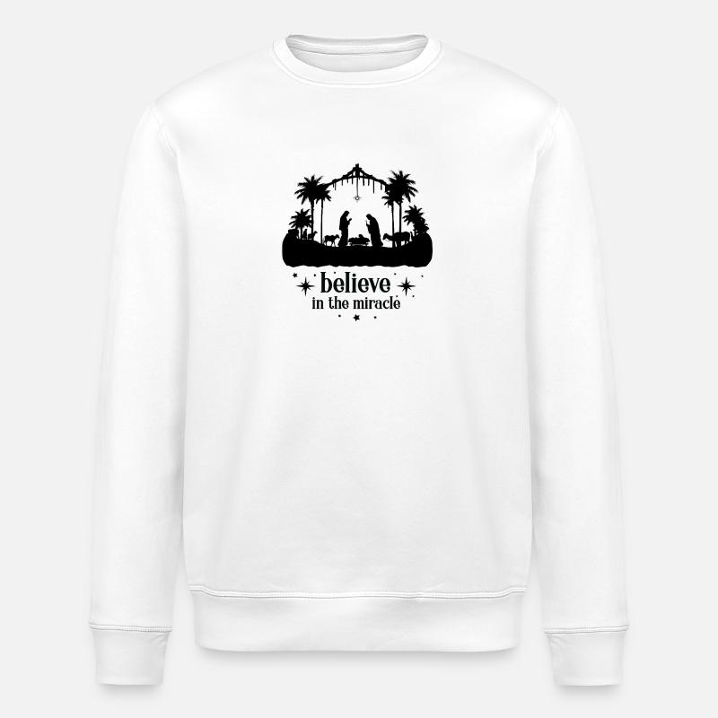 Glaube an ein Wunder - Stanley/Stella Unisex Bio-Sweatshirt ROLLER - Weiß