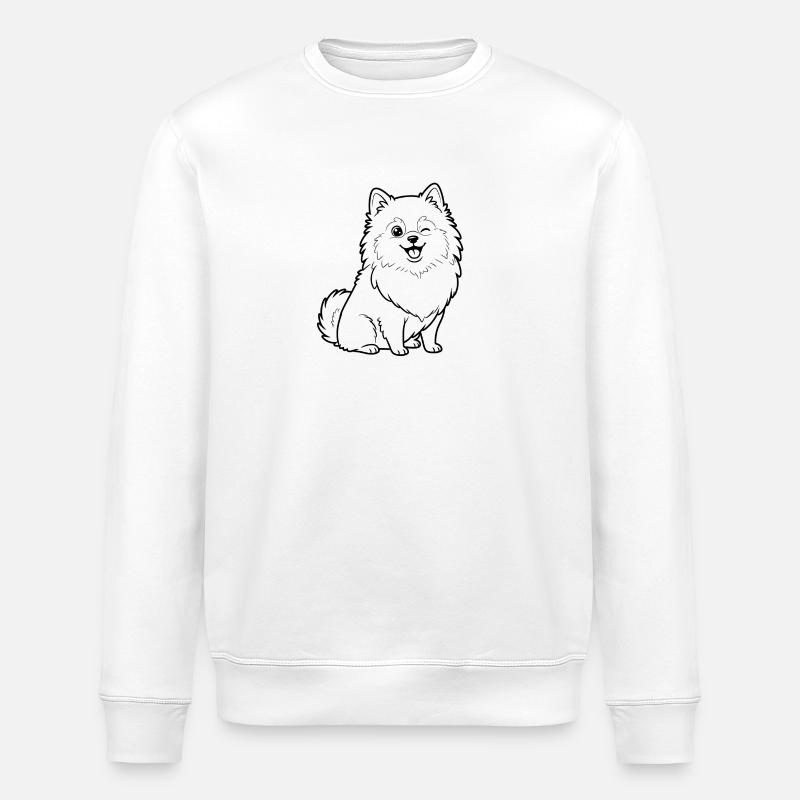 Pomsky - Stanley/Stella ROLLER Unisex Organic Sweatshirt - white