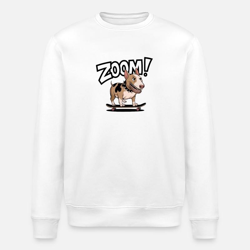 Bull Terrier - Stanley/Stella ROLLER Unisex Organic Sweatshirt - white