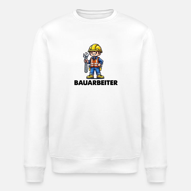 ouvrier du bâtiment - Sweat bio ROLLER Stanley/Stella Unisexe - blanc