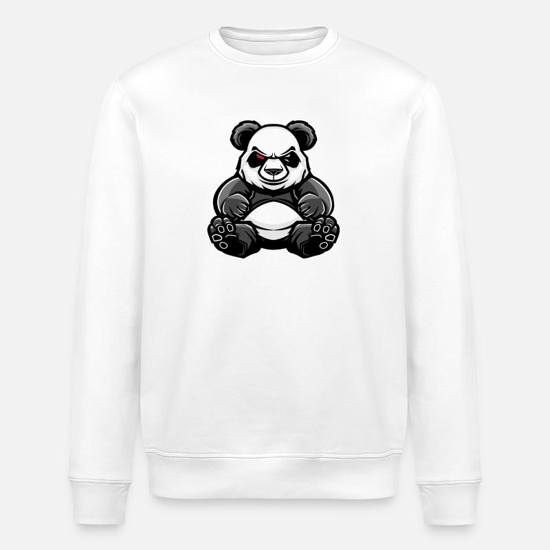 Bande dessinée Panda - Sweat bio ROLLER Stanley/Stella Unisexe - blanc