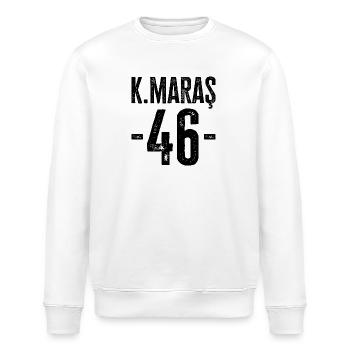 Kahramanmaraş 46 – Histoire de la Turquie - Sweat bio ROLLER Stanley/Stella Unisexe - blanc - Devant - Nik (191cm)