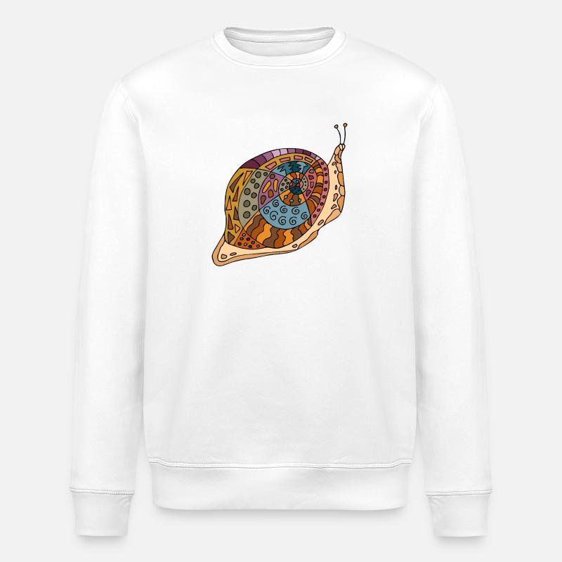 Schnecke - Stanley/Stella Unisex Bio-Sweatshirt ROLLER - Weiß