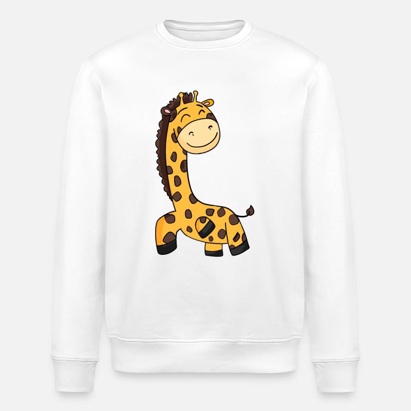 Giraffe - Stanley/Stella ROLLER Unisex Organic Sweatshirt - white