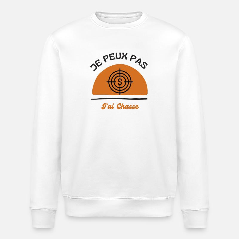 Je Peux Pas J'ai Chasse - Sweat bio ROLLER Stanley/Stella Unisexe - blanc