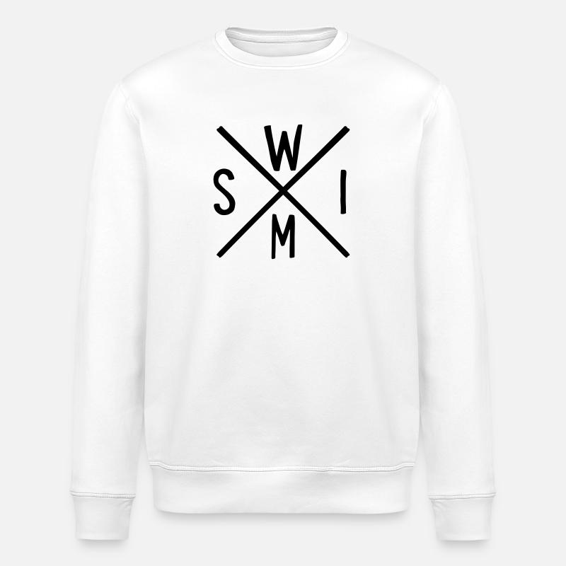 swim - Stanley/Stella ROLLER Unisex Organic Sweatshirt - white