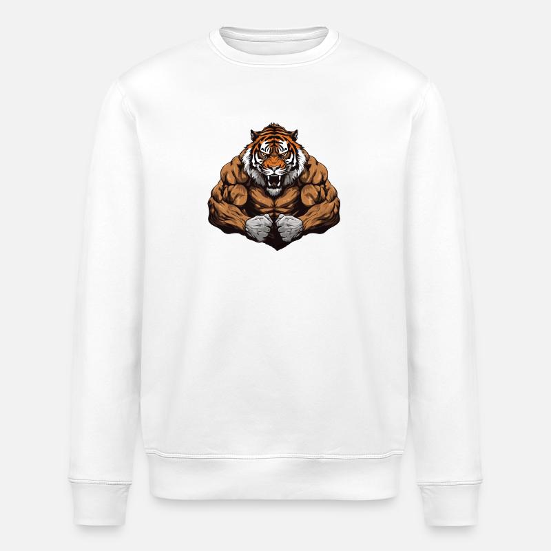 Tiger Beast Arts Martiaux MMA - Sweat bio ROLLER Stanley/Stella Unisexe - blanc
