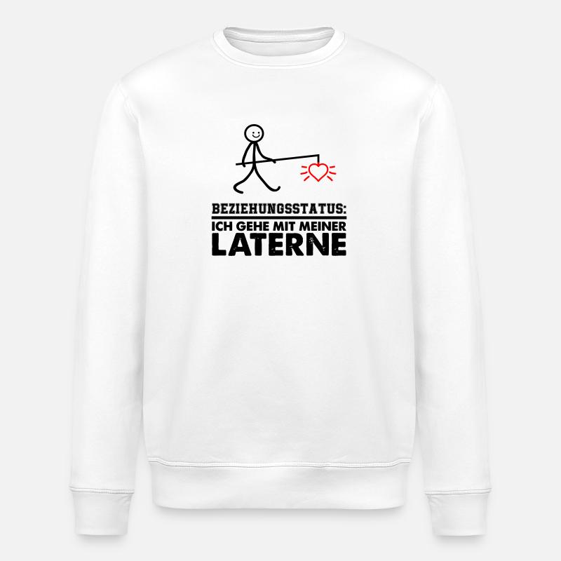 meine laterne 02 - Stanley/Stella Unisex Bio-Sweatshirt ROLLER - Weiß