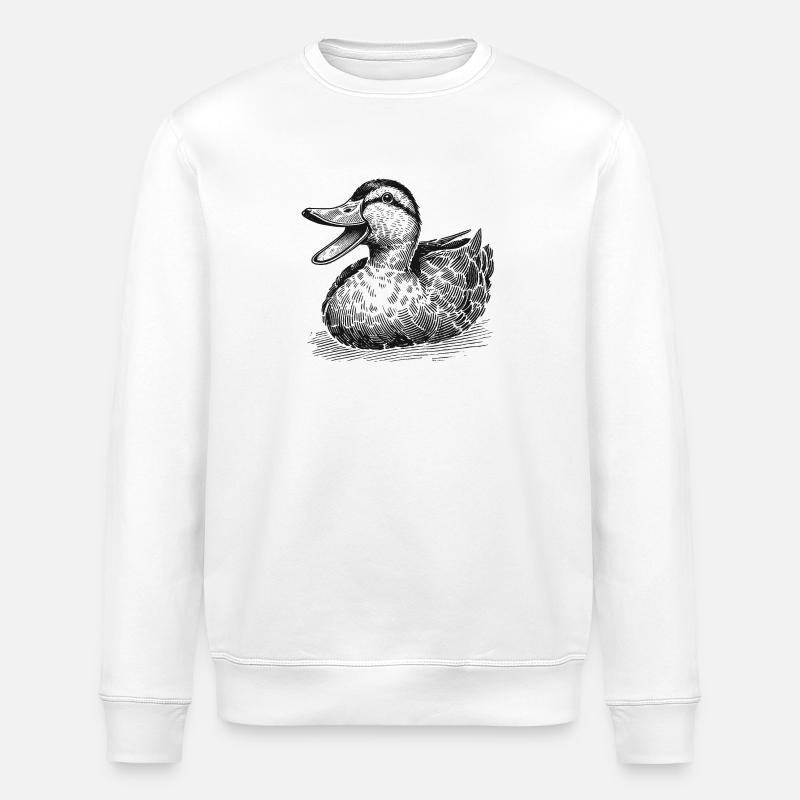 Canard - Sweat bio ROLLER Stanley/Stella Unisexe - blanc
