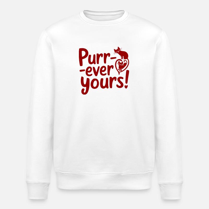 Ronronnez toujours à vous - Sweat bio ROLLER Stanley/Stella Unisexe - blanc