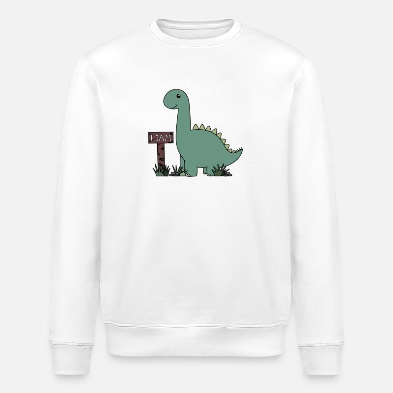 Dino Liam - Stanley/Stella ROLLER Unisex Organic Sweatshirt - white