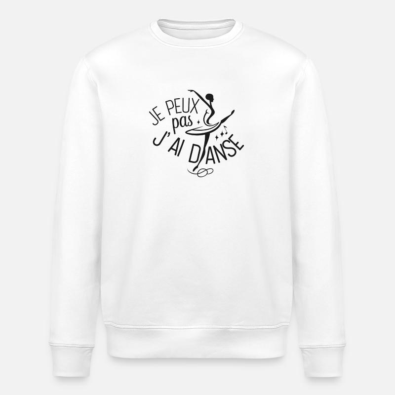 Je peux pas j'ai danse - Sweat bio ROLLER Stanley/Stella Unisexe - blanc