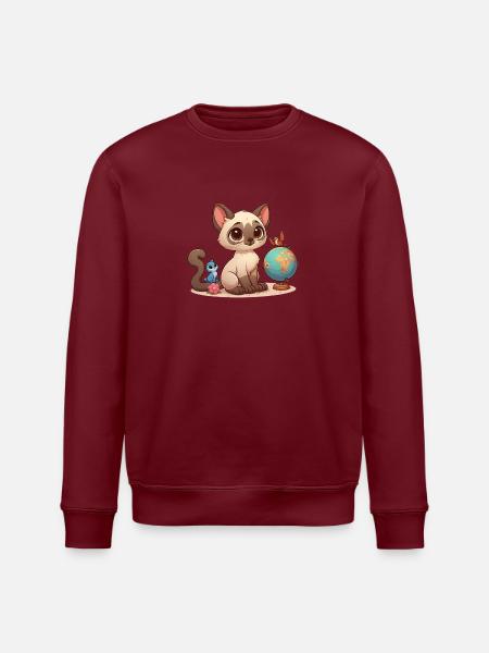 Siamese 2 - Stanley/Stella ROLLER Unisex Organic Sweatshirt - white