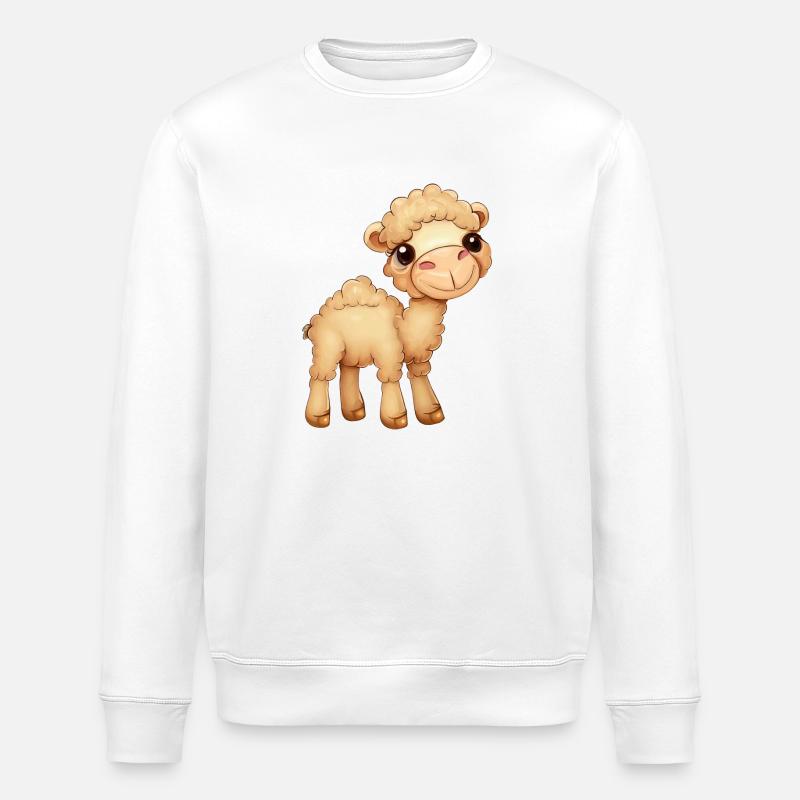 Dromadaire moelleux mignon - Sweat bio ROLLER Stanley/Stella Unisexe - blanc