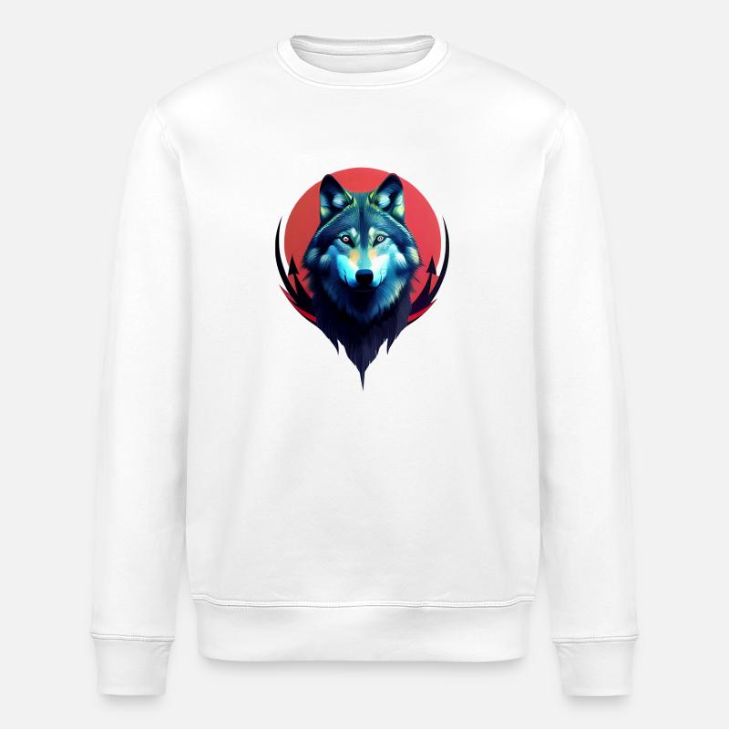 Wolf - Stanley/Stella Unisex Bio-Sweatshirt ROLLER - Weiß