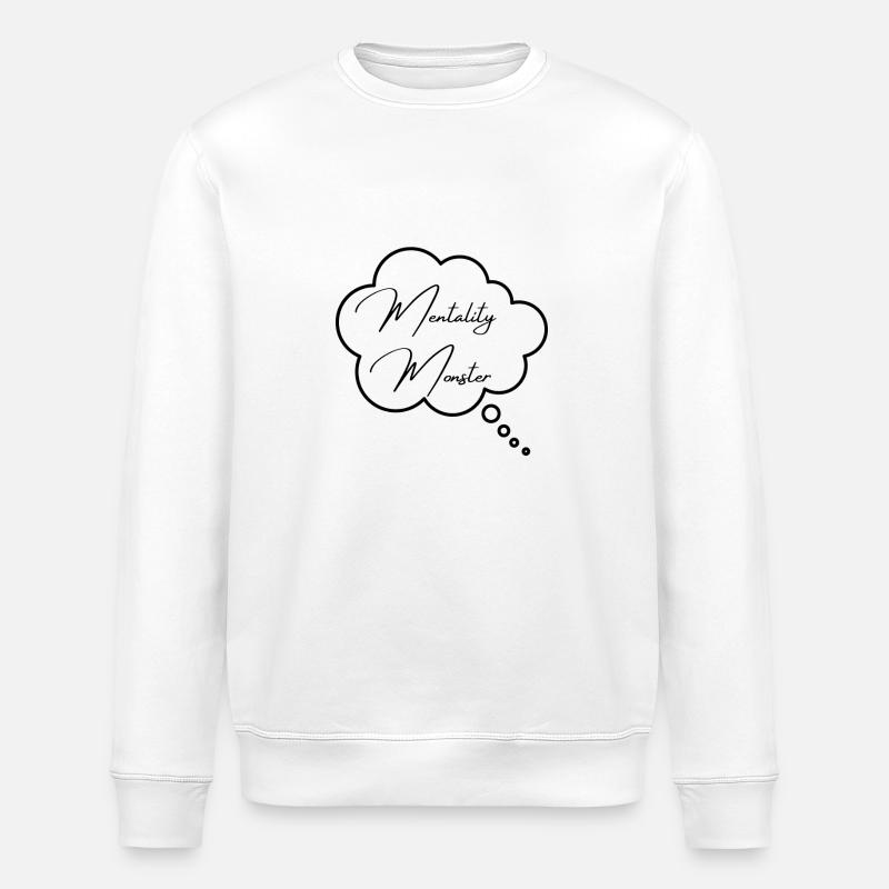 Mentality Monster - Stanley/Stella Unisex Bio-Sweatshirt ROLLER - Weiß