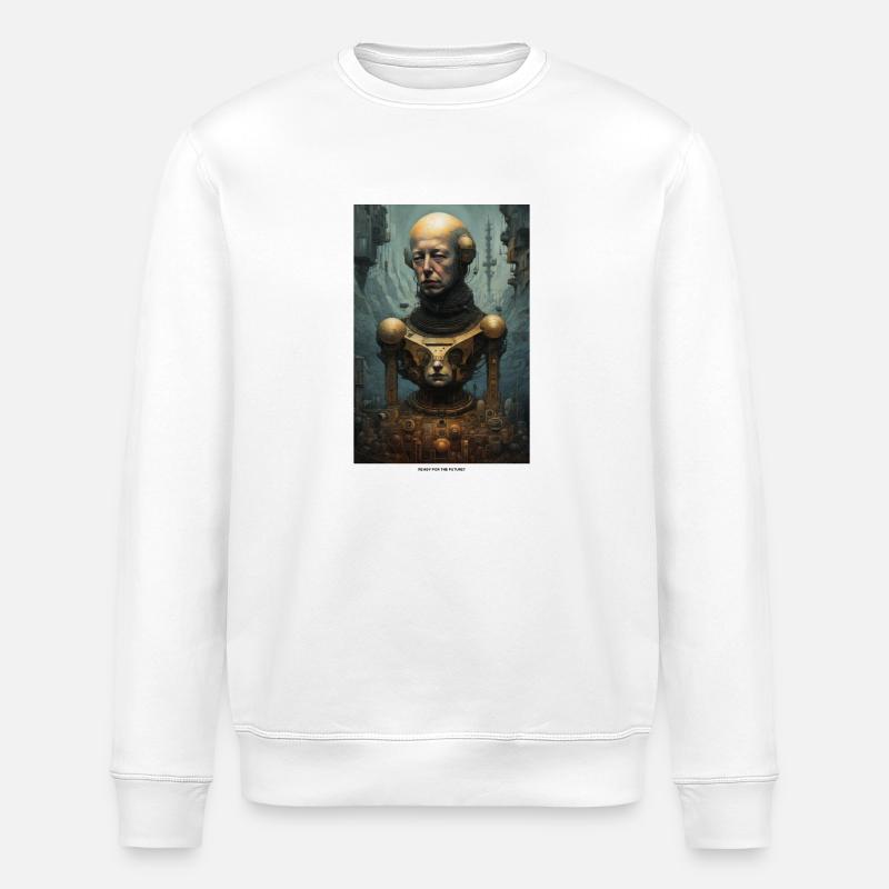 Ready for the future? - Stanley/Stella ROLLER Unisex Organic Sweatshirt - white