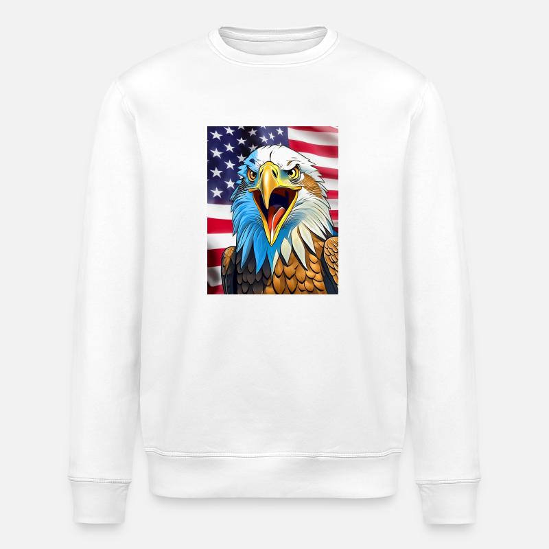 Adler - Stanley/Stella Unisex Bio-Sweatshirt ROLLER - Weiß