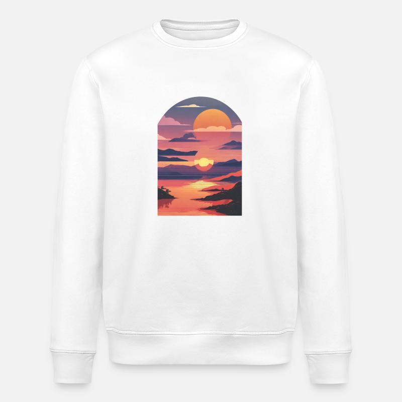 Sommerurlaub am Meer - Stanley/Stella Unisex Bio-Sweatshirt ROLLER - Weiß