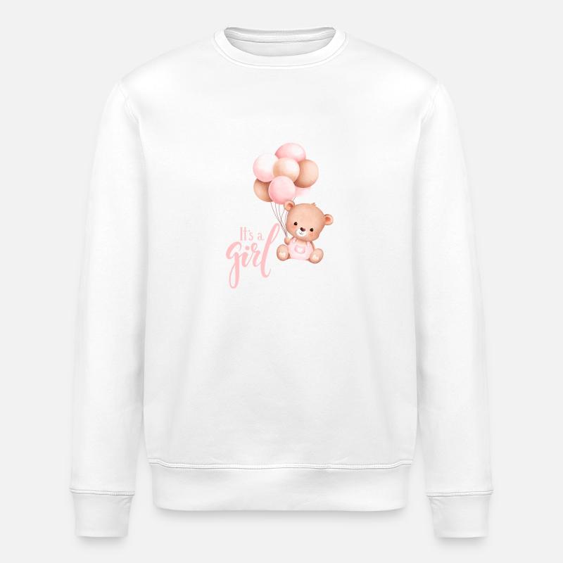 Its a girl - Stanley/Stella Unisex Bio-Sweatshirt ROLLER - Weiß