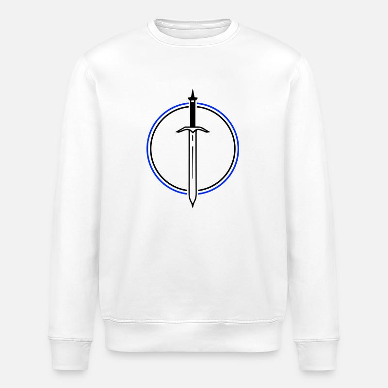 Sword Icon - Stanley/Stella ROLLER Unisex Organic Sweatshirt - white