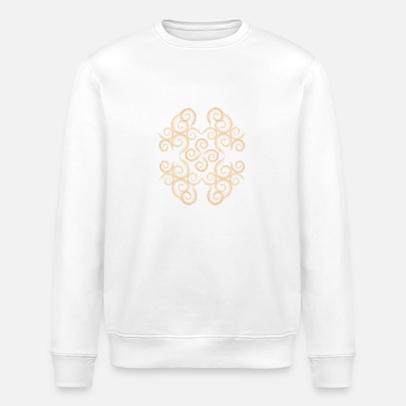 Orintal pattern - Stanley/Stella ROLLER Unisex Organic Sweatshirt - white