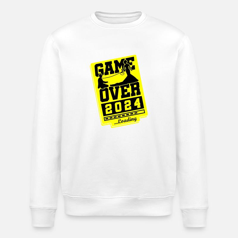 Wedding Loading 2024 Game Over - Sweat bio ROLLER Stanley/Stella Unisexe - blanc