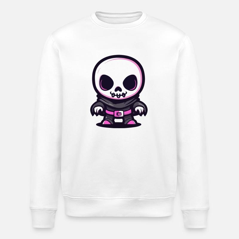 Zombie Halloween Skelett - Stanley/Stella Unisex Bio-Sweatshirt ROLLER - Weiß