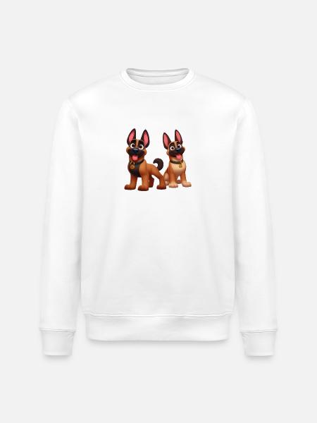 malinois 15 - Sweat bio ROLLER Stanley/Stella Unisexe - blanc