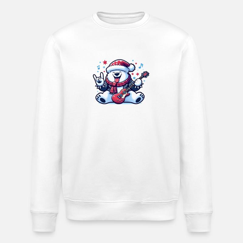 polar bear 3 - Sweat bio ROLLER Stanley/Stella Unisexe - blanc