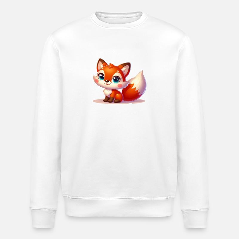 FOX 3 - Stanley/Stella ROLLER Unisex Organic Sweatshirt - white