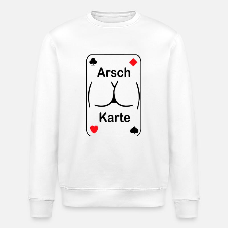 Carte du cul - Sweat bio ROLLER Stanley/Stella Unisexe - blanc