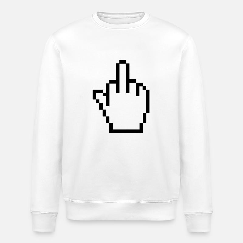 Mittelfinger - Stanley/Stella Unisex Bio-Sweatshirt ROLLER - Weiß