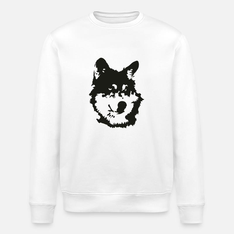 loup - Stanley/Stella ROLLER Unisex Organic Sweatshirt - white