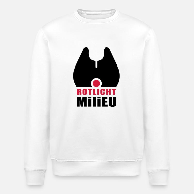 Anglermotiv - Rotlicht-Milieu - Stanley/Stella Unisex Bio-Sweatshirt ROLLER - Weiß