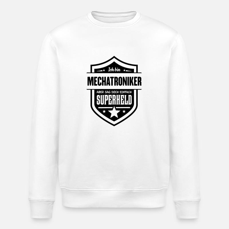 Super Mechatroniker - Stanley/Stella Unisex Bio-Sweatshirt ROLLER - Weiß