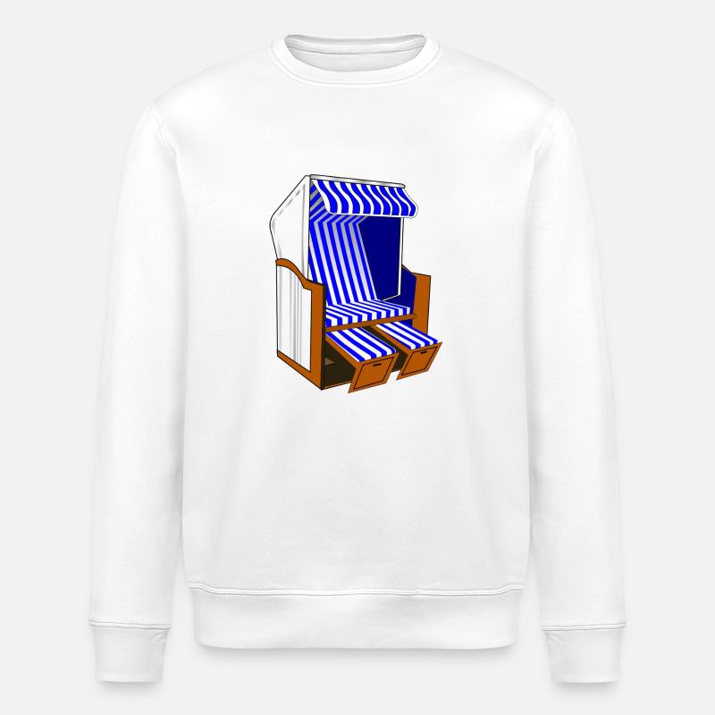 Strandkorb - Stanley/Stella Unisex Bio-Sweatshirt ROLLER - Weiß