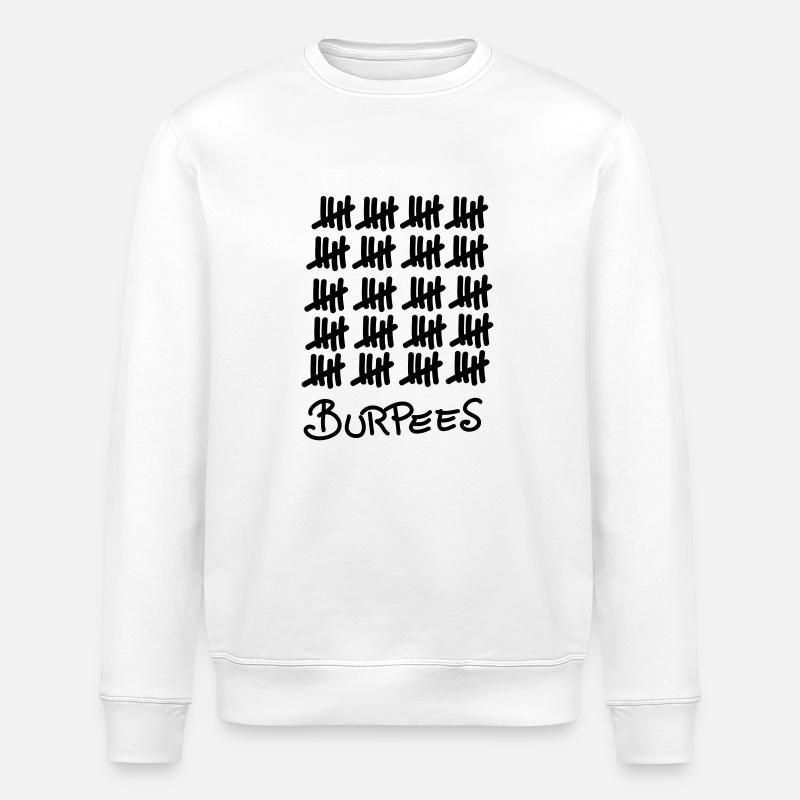 100 Burpees - Stanley/Stella Unisex Bio-Sweatshirt ROLLER - Weiß