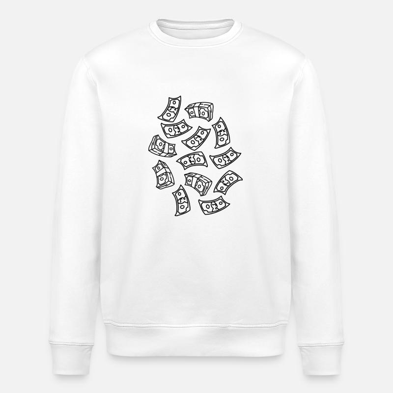 Pluie d’argent - Sweat bio ROLLER Stanley/Stella Unisexe - blanc