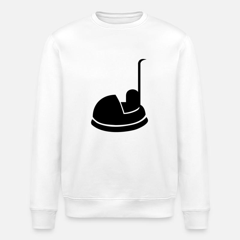 Bumper car - Stanley/Stella ROLLER Unisex Organic Sweatshirt - white
