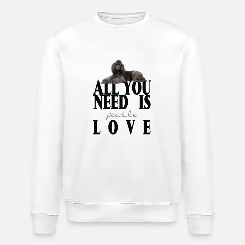 Poodle - Stanley/Stella Unisex Bio-Sweatshirt ROLLER - Weiß