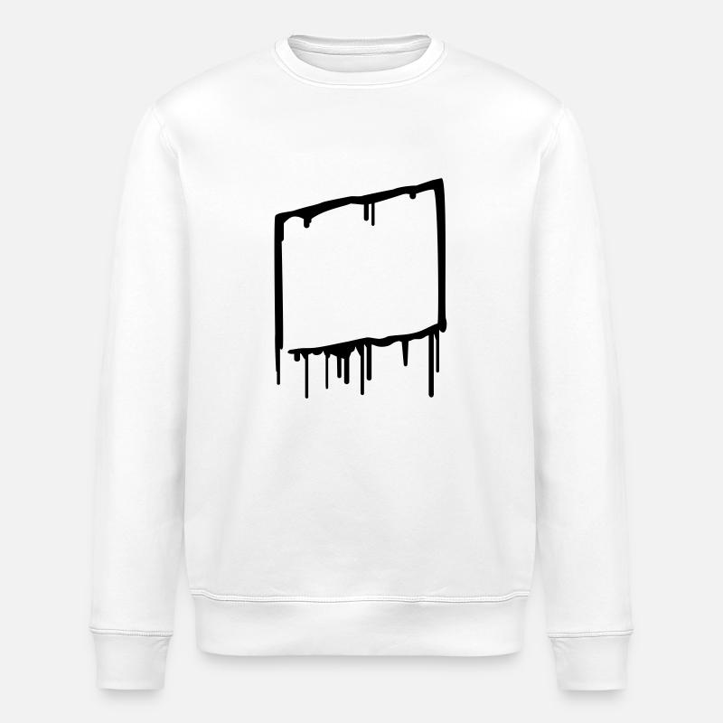 graffiti_frame - Stanley/Stella Unisex Bio-Sweatshirt ROLLER - Weiß